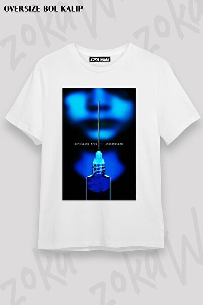 ZOKAWEAR Tricou unisex oversize cu imprimeu Porcupine Tree v2