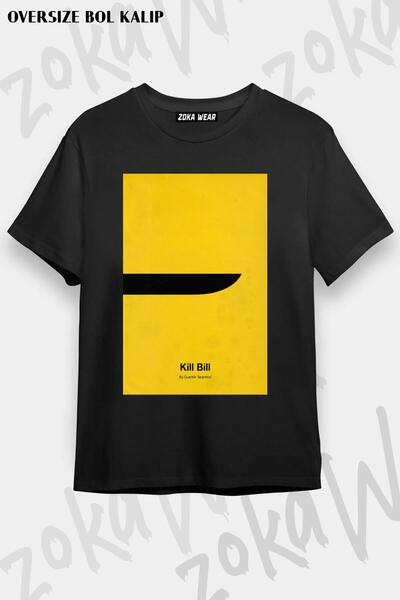 ZOKAWEAR Tricou unisex oversize cu imprimeu Kill Bill v3