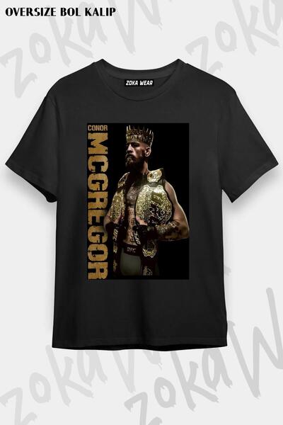 ZOKAWEAR Conor Mcgregor UFC Kralj Štampano Unisex Oversize kroj Majica