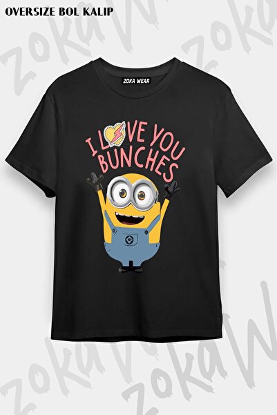 ZOKAWEAR Minions Valentine's Day Bob Designed Unisex Oversize Tshirt