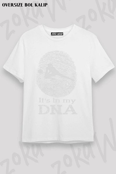 ZOKAWEAR Μπλουζάκι με στάμπα Unisex Oversize Βόλεϊ DNA Design