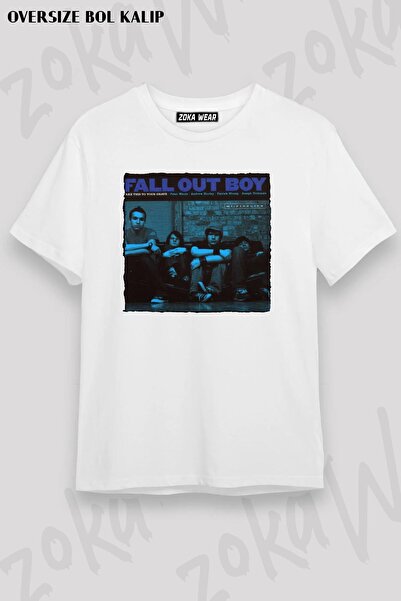 ZOKAWEAR Unisex Oversize kroj Mold Fall Out Boy Design Štampano majica