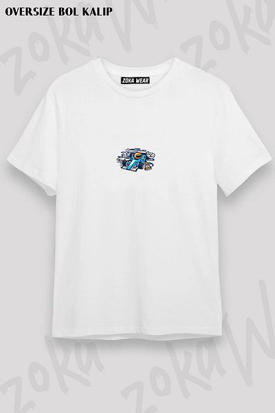 ZOKAWEAR Μπλουζάκι με στάμπα Unisex Oversize Racer Design