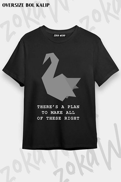 ZOKAWEAR Μπλουζάκι με στάμπα Unisex Oversize Prison Break A Plan Design