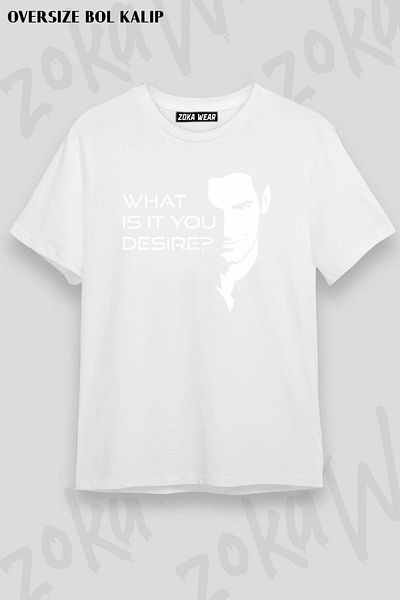 ZOKAWEAR Μπλουζάκι με στάμπα Unisex Oversize Fit Desire Lucifer Design