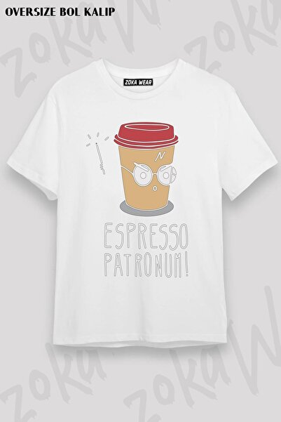 ZOKAWEAR Unisex Oversize kroj Mold Espresso Boss Design Štampano majica