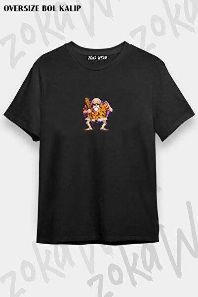 ZOKAWEAR Unisex Oversize Fit Dragon Ball Master Roshi Design Printed Tshirt