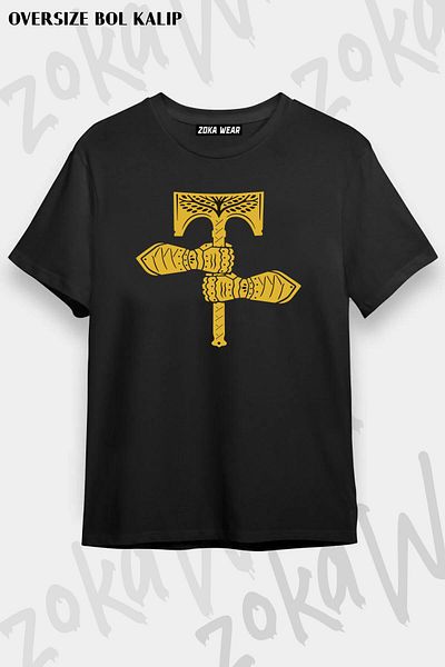 ZOKAWEAR Μπλουζάκι με στάμπα Unisex Oversize Destiny Rise Of Iron Design