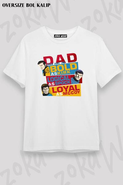 ZOKAWEAR Unisex Oversize Star Trek Printed Tshirt - Father's Day Dad You Are ...