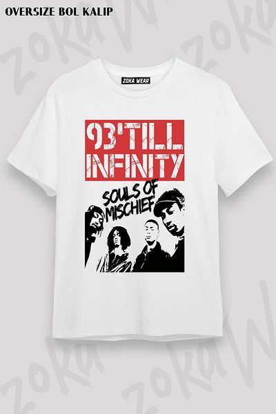 ZOKAWEAR Μπλουζάκι με στάμπα Unisex Oversize Mold Souls Of Mischief Design