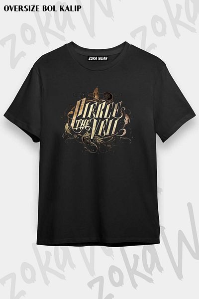 ZOKAWEAR Tricou unisex oversize cu imprimeu Pierce The Veil Design
