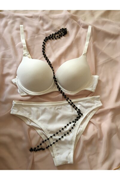 ERAVEN Aria Corded Patterned Supported Bra Set (625t)