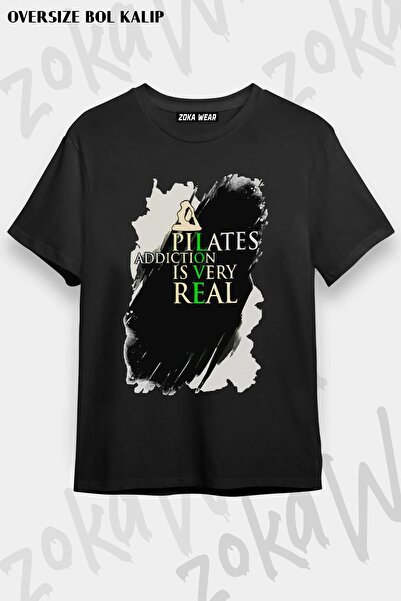 ZOKAWEAR Unisex Oversize kroj Mold Pilates Love Design Štampano majica