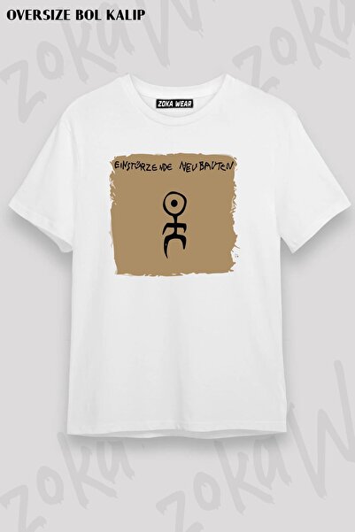 ZOKAWEAR Tricou unisex oversize cu imprimeu Einstürzende Neubauten Design