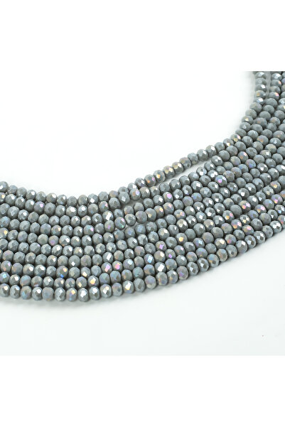 yfhobi 1 Dizi (80-85 Adet) - 6 mm Yassı Kristal Cam Boncuk Dizisi Mat Janjanl...