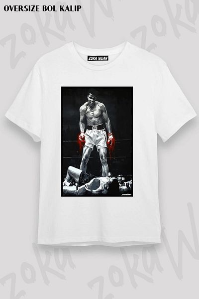 ZOKAWEAR Μπλουζάκι με στάμπα Unisex Oversize Muhammad Ali Special Design