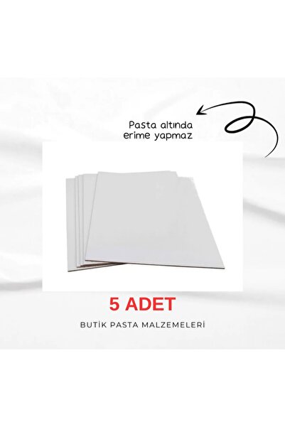 AGT 29x29 Pasta Altlığı Mdf Beyaz Pasta Tabanı Pasta Malzemeleri 5 Adet