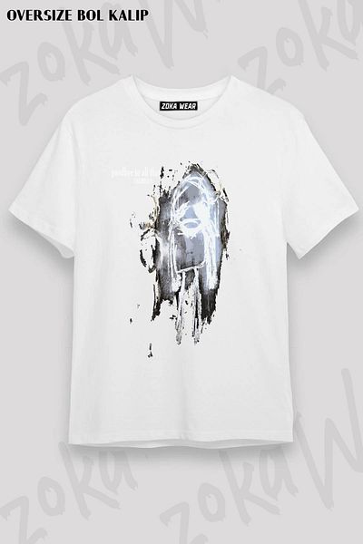 ZOKAWEAR Tricou unisex oversize cu imprimeu Shamrain Design