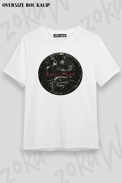 ZOKAWEAR Μπλουζάκι με στάμπα Unisex Oversize Anima Lacuna Coil Design