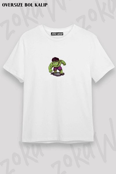 ZOKAWEAR Μπλουζάκι με στάμπα Unisex Oversize Hulk 2 Design