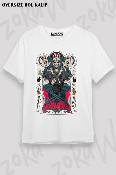 ZOKAWEAR Tricou unisex oversize cu imprimeu Babymetal Tour Design