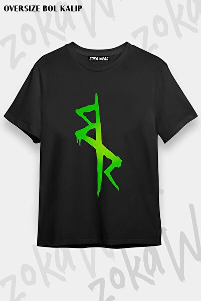 ZOKAWEAR Unisex Oversize kroj Mold Cyberpunk Night City Design Štampano majica