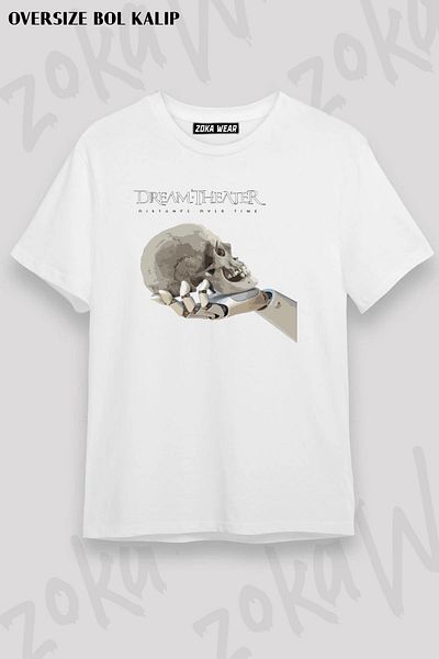 ZOKAWEAR Μπλουζάκι με στάμπα Unisex Oversize Time Dream Theatre Design