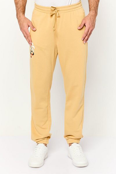 Champion Men Regular Fit Outdoor Sweatpants, Light Mustard