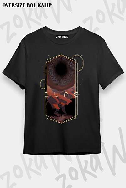 ZOKAWEAR Unisex Oversize kroj Mold Dune 02 Design Štampano majica