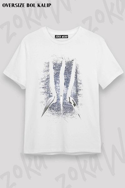 ZOKAWEAR Tricou unisex oversize cu imprimeu Wolverine 4 Design