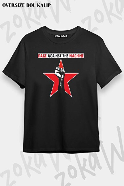 ZOKAWEAR Unisex Oversize kroj Mold Rage Against The Machine Design Štampano m...
