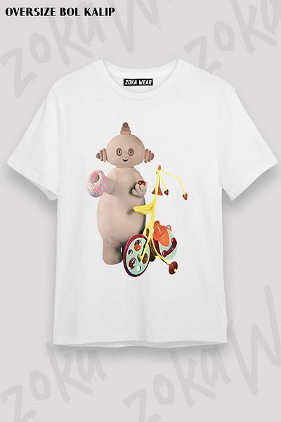 ZOKAWEAR Μπλουζάκι με στάμπα Unisex Oversize Makka Pakka Design