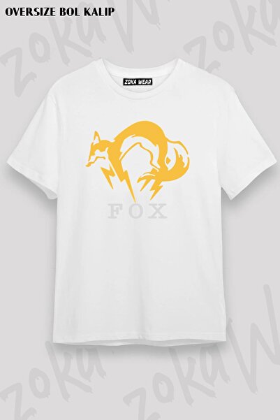 ZOKAWEAR Unisex Oversize kroj Mold Metal Gear Solid FOX Design Štampano majica