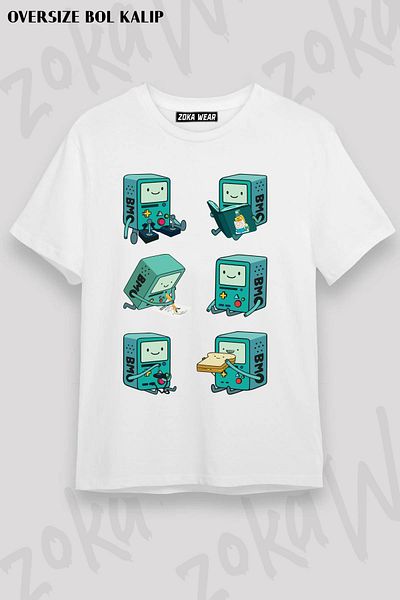 ZOKAWEAR Μπλουζάκι με στάμπα Unisex Oversize Bmo Design