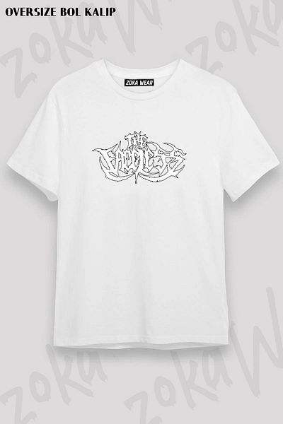 ZOKAWEAR Tricou unisex oversize cu imprimeu The Faceless Design