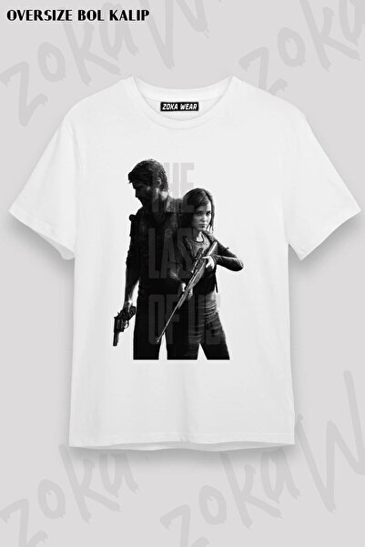 ZOKAWEAR تيشيرت مطبوع بتصميم The Last Of Us v5 مقاس كبير للجنسين