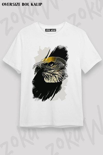 ZOKAWEAR Μπλουζάκι με στάμπα Unisex Oversize Eagle Special Design
