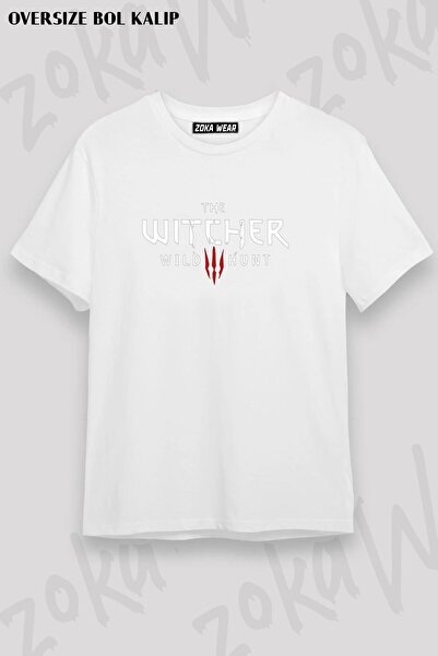 ZOKAWEAR Tricou imprimat unisex oversize The Witcher Wild Hunt Design