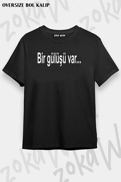 ZOKAWEAR Tricou imprimat unisex oversize cu design Have a Smile