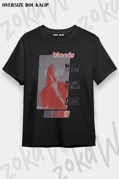 ZOKAWEAR Μπλουζάκι με στάμπα Unisex Oversize Frank Ocean 4 Design
