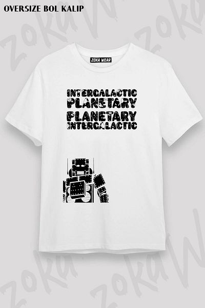 ZOKAWEAR Μπλουζάκι με στάμπα Unisex Oversize Beastie Boys Intergalactic Design