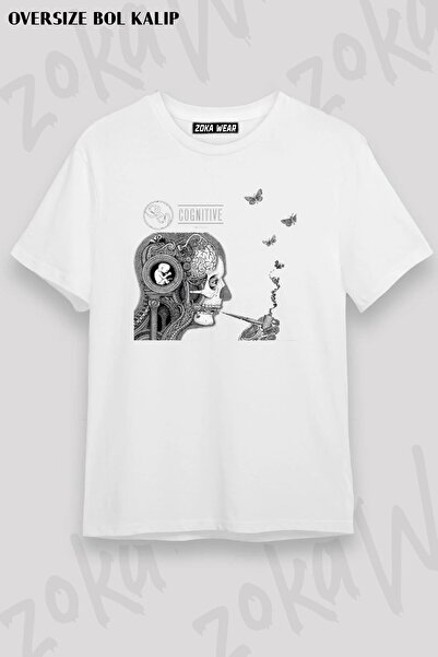 ZOKAWEAR Tricou oversize unisex cu imprimeu Soen Cognitive Rock Metal Band