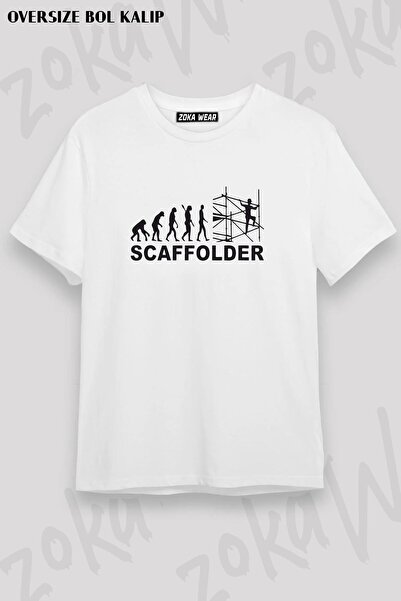 ZOKAWEAR Tricou imprimat unisex oversize Mold Builder Scaffolder Design