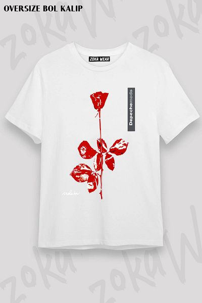 ZOKAWEAR Μπλουζάκι με στάμπα Unisex Oversize Depeche Mode v4 Design
