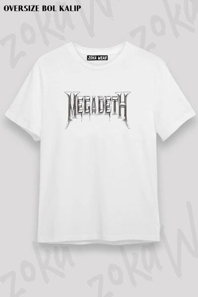 ZOKAWEAR Tricou unisex oversize cu imprimeu Megadeth Design