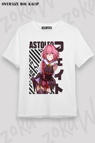ZOKAWEAR Μπλουζάκι με στάμπα Unisex Oversize Mold Fate Astolfo Design