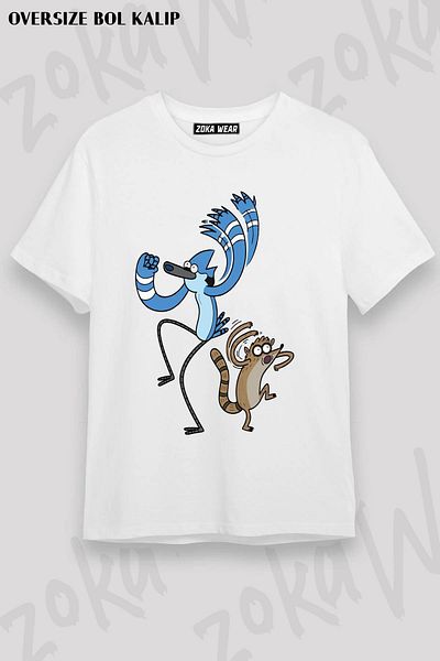 ZOKAWEAR Μπλουζάκι με στάμπα Unisex Oversize Regular Show Special Design