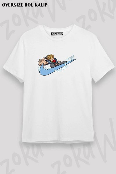 ZOKAWEAR Tricou unisex oversize cu imprimeu AnimeX Design