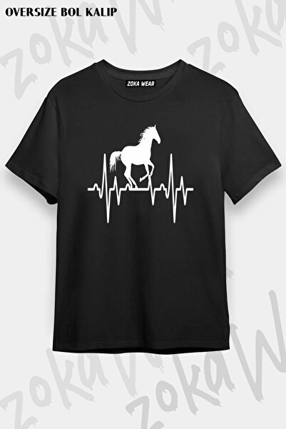 ZOKAWEAR تي شيرت مطبوع بتصميم حصري للجنسين مقاس كبير