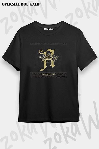 ZOKAWEAR Μπλουζάκι με στάμπα Unisex Oversize Architectural 2 Design